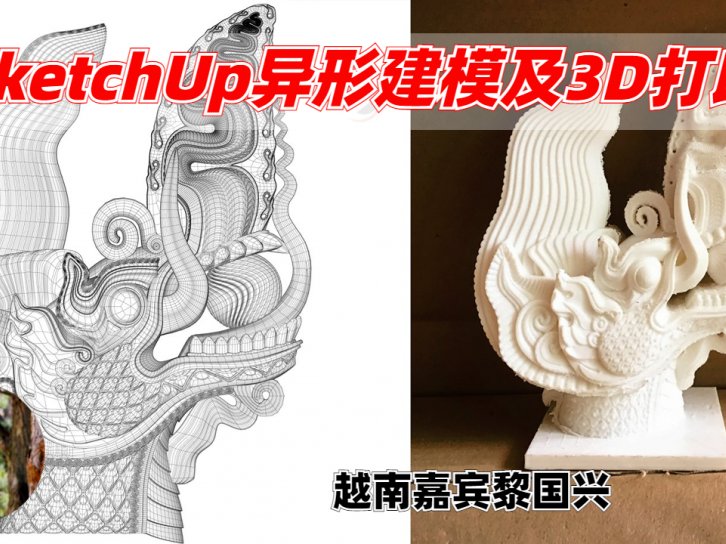 【峰会讲座】SketchUp异形建模及3D打印-越南黎国兴
